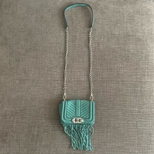 Rare Rebecca Minkoff Turquoise Fringe Crossbody